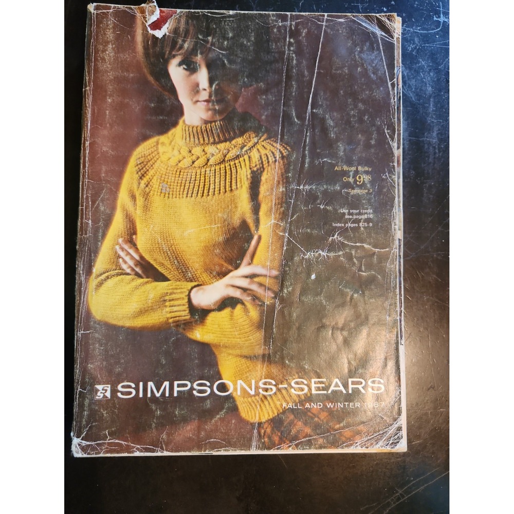 Simpson Sears Catalog Fall Winter 1967 Fashion Perma-Press Chenille Vintage